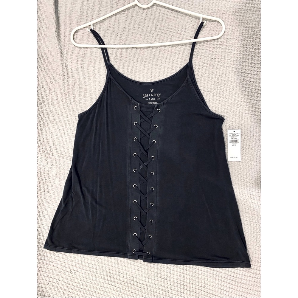 American Eagle Tie Fromt Tank